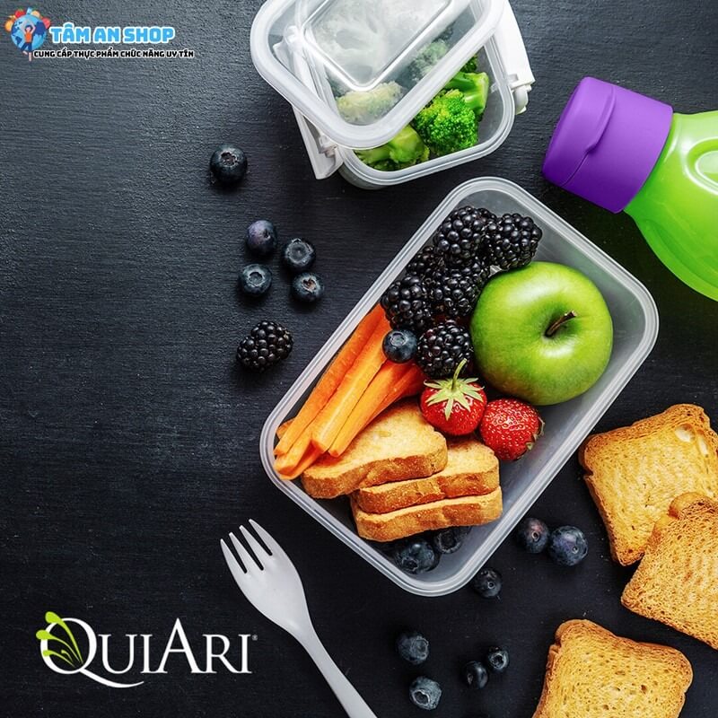 Sử dụng Quiari Energy kết hợp ăn uống lành mạnh