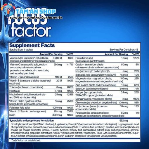 Lưu ý khi sử dụng Focus Factor