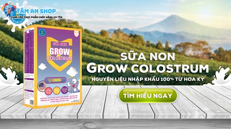 Sữa non Grow Colostrum sản xuất tại Việt Nam