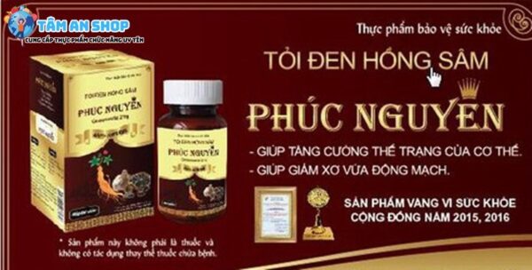 Sản phẩm tỏi đen hồng sâm nguồn gốc Việt Nam