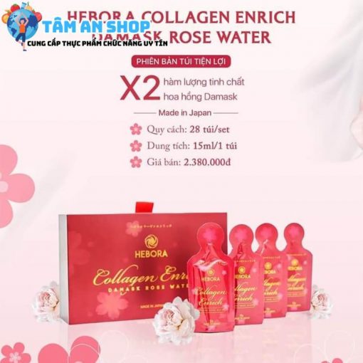 Quy cách đóng gói Collagen Hebora