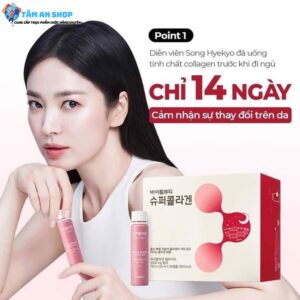 Collagen VB Hàn Quốc 30 ống hiệu quả sau 14 ngày