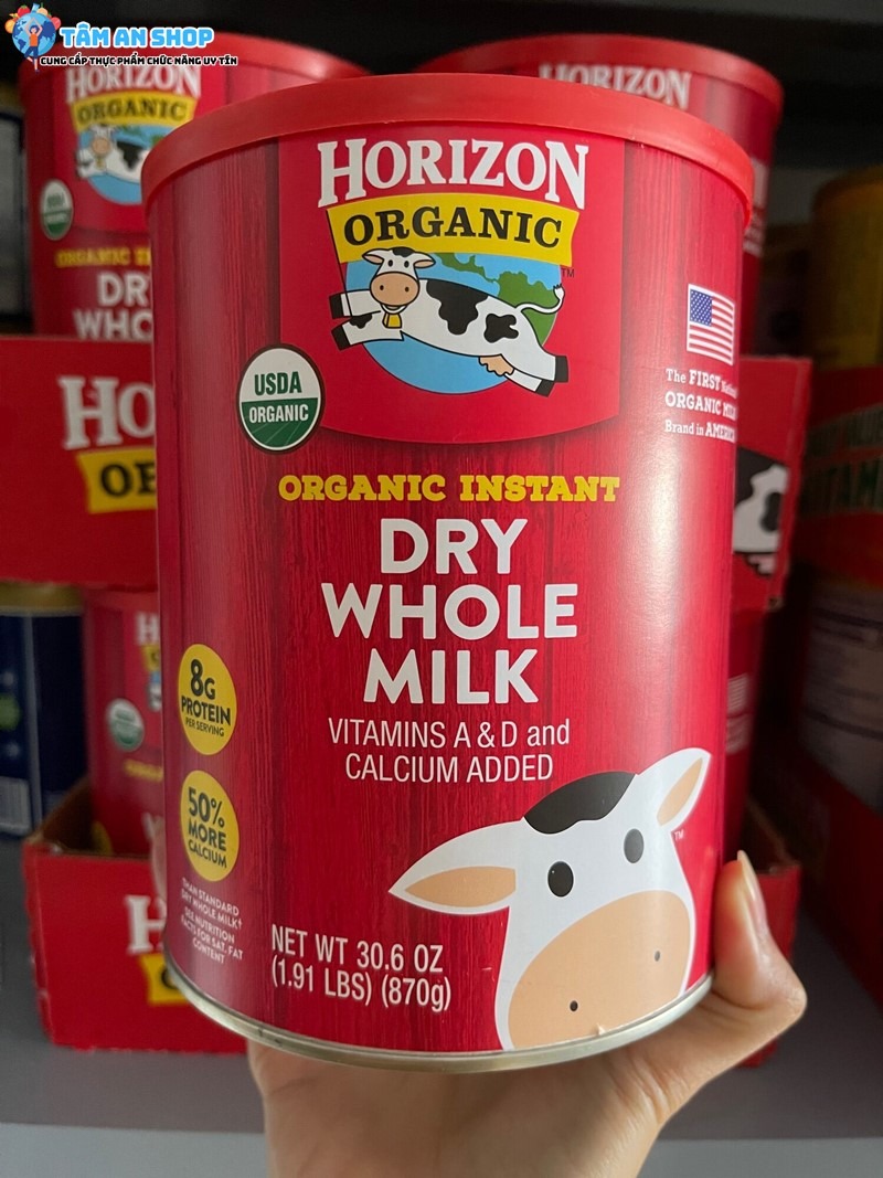 Sữa Horizon Organic Dry Whole Milk tốt cho trẻ