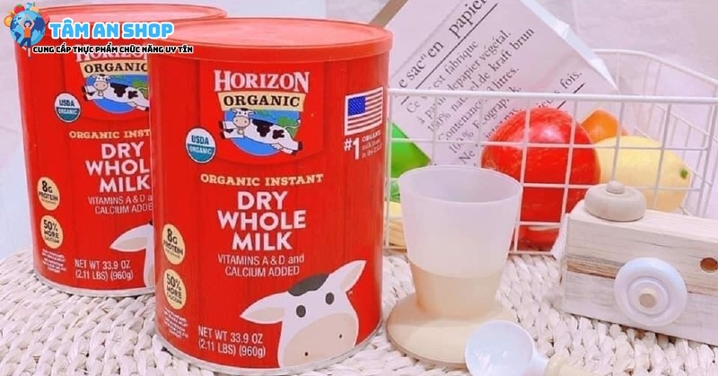 Sữa Horizon Organic Dry Whole Milk nhiều dinh dưỡng