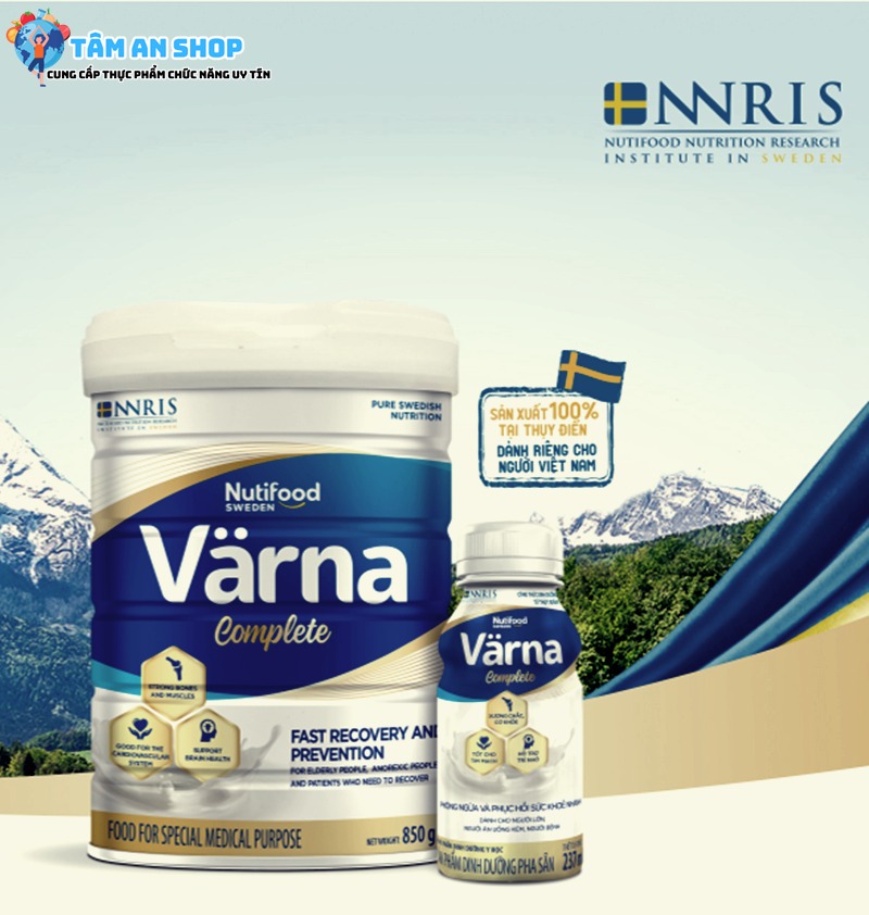 Sữa Varna dành riêng cho người lớn tuổi kén ăn
