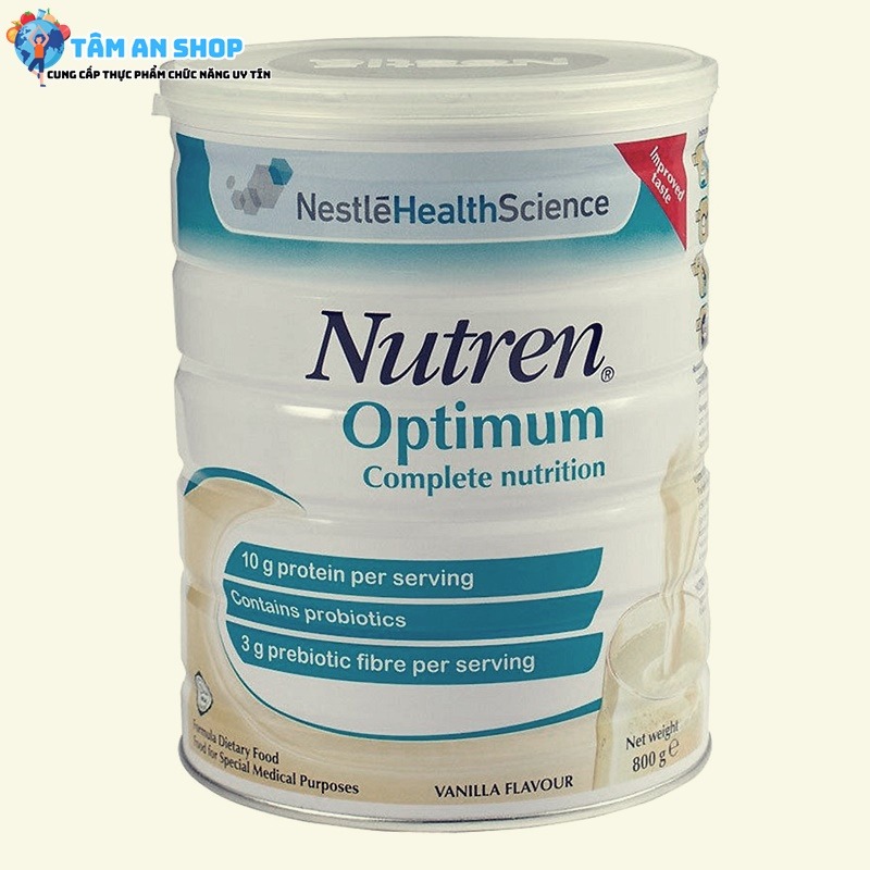 Sữa Nutren Optimum cung cấp đầy đủ các vitamin và khoáng chất