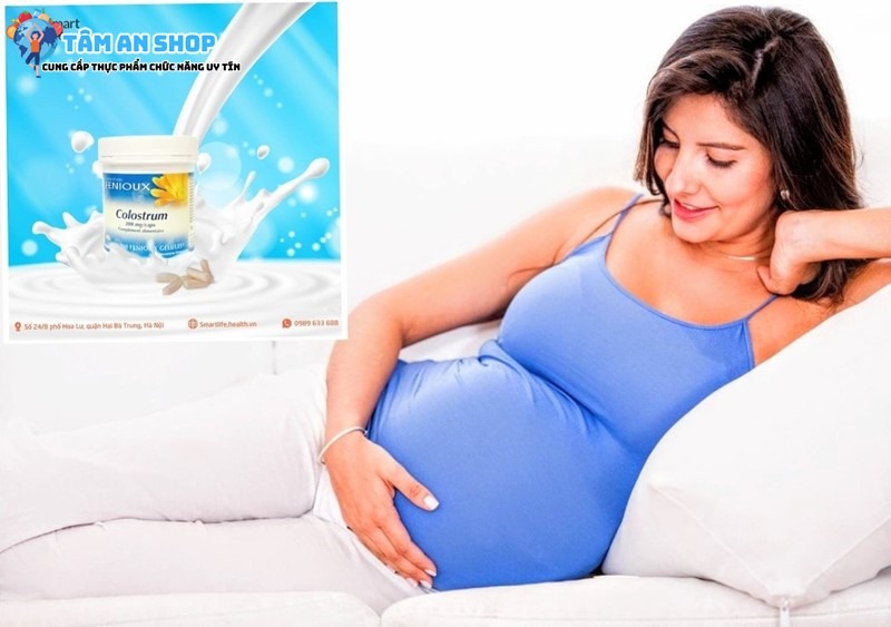 Sử dụng sữa non Fenioux Colostrum cho cả mẹ bầu