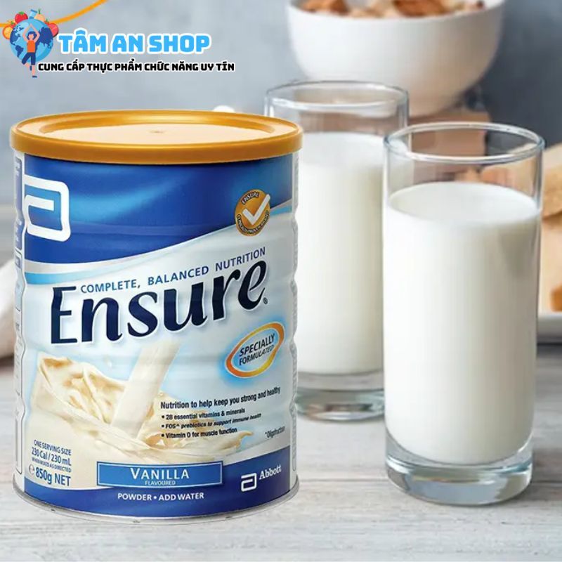 Uống sữa Ensure bảo vệ hệ tiêu hóa