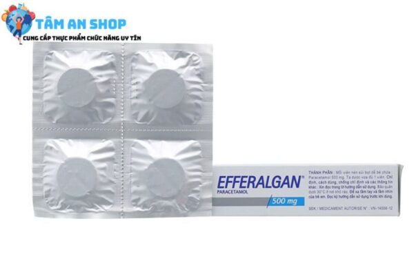 Uống thuốc giảm đau hạ sốt Efferalgan 500mg