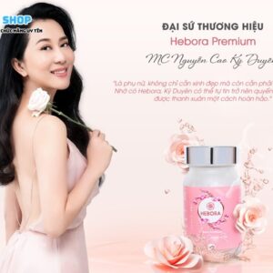 Viên uống hàm hương Hebora Sakura Damask Rose 60v thương hiệu nổi tiếng