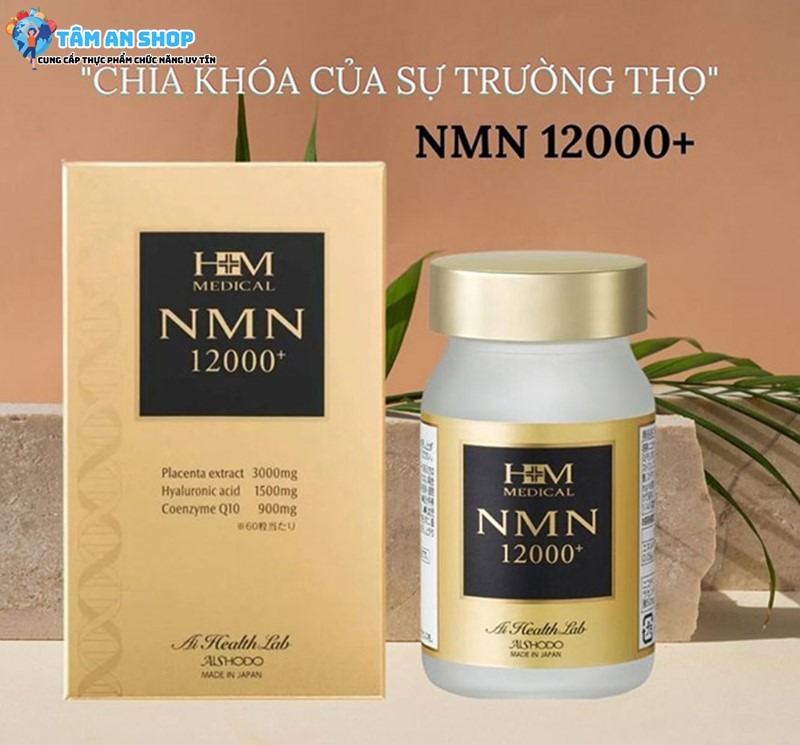 NMN Aishodo với nhiều dưỡng chất chống lão hóa hiệu quả