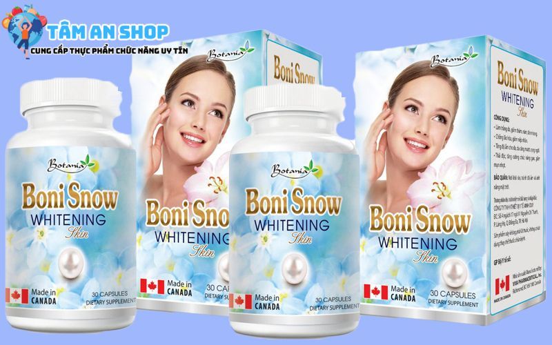Thông tin sản phẩm Viên uống BoniSnow Whitening Skin