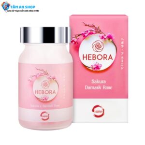 Viên uống hàm hương Hebora Sakura Damask Rose 60v