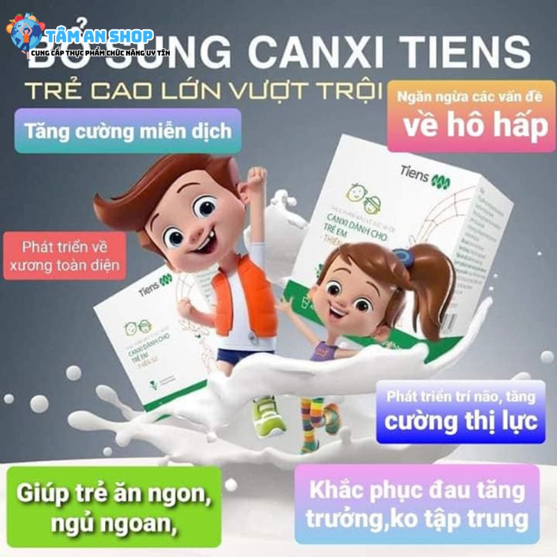 Công dụng và lợi ích khi sử dụng Canxi Thiên Sư dành cho trẻ chính hãng