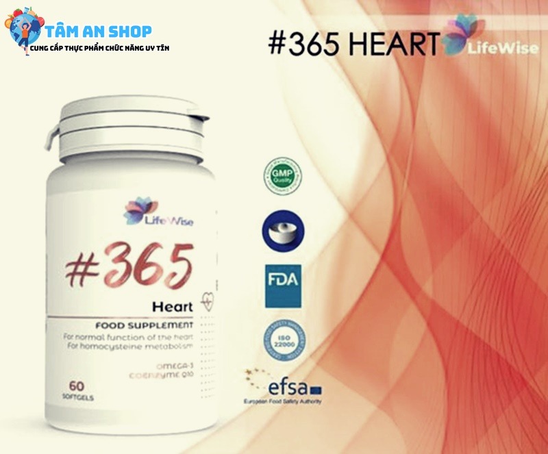 Lifewise 365 Heart hỗ trợ tim hoạt động hiệu quả