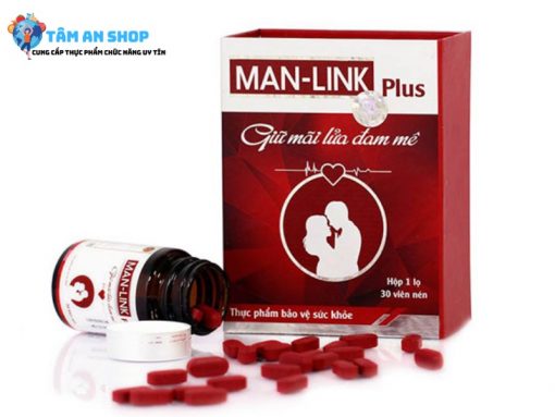 Manlink Plus hỗ trợ tăng cường sinh lực ở nam