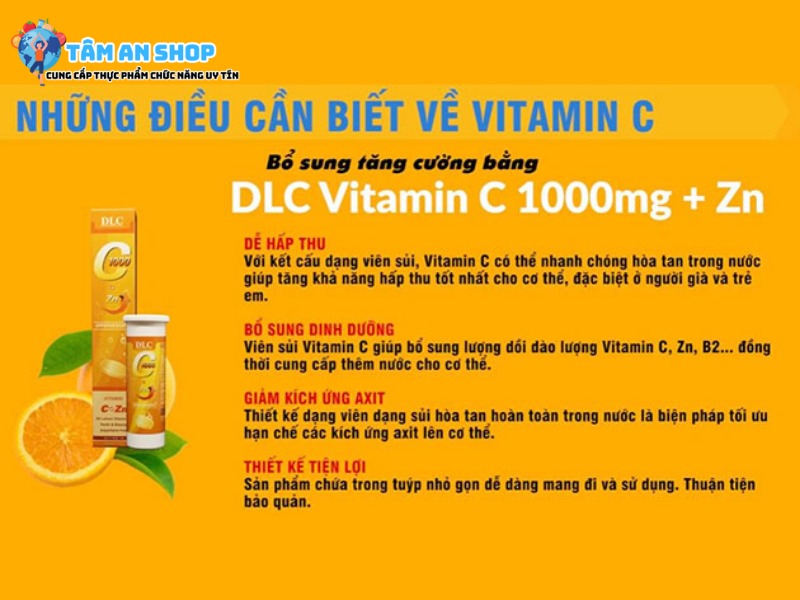 Những điều cần biết về Vitamin C DLC