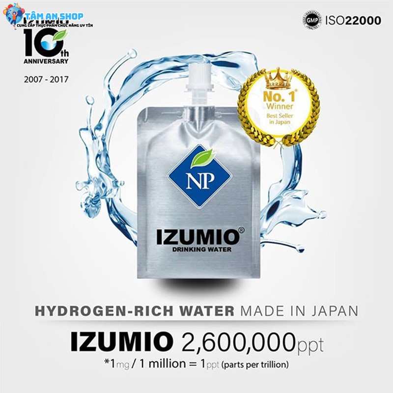 Nước Izumio Cung cấp dưỡng chất tự nhiên