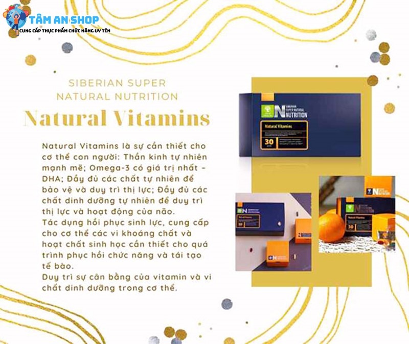 Công dụng của Super Natural Nutrition Vitamin Siberian