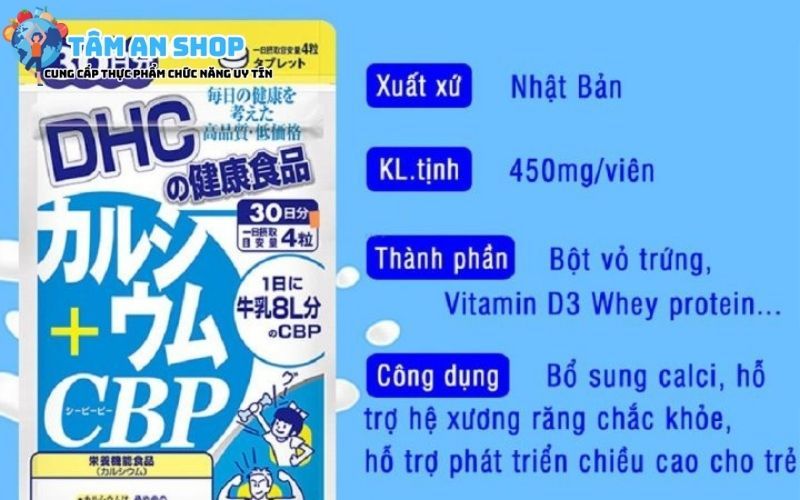 Sản phẩm vitamin tổng hợp DHC Calcium CBP 30 Days