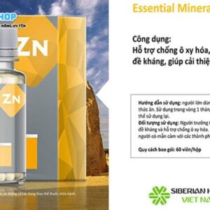 Công dụng của Essential Minerals Zinc Siberian