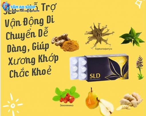 Công dụng của viên ngậm SLD xương khớp