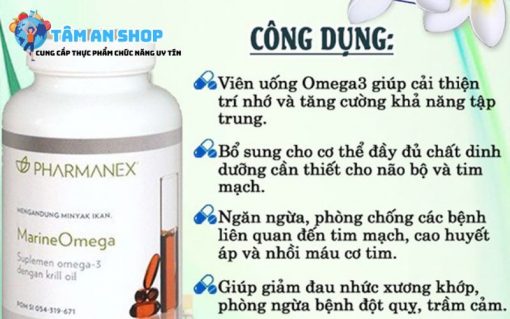 Công dụng khi sử dụng Marine Omega Nuskin Mỹ