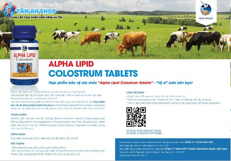 Alpha Lipid Colostrum được đánh giá cao về chất lượng và độ an toàn