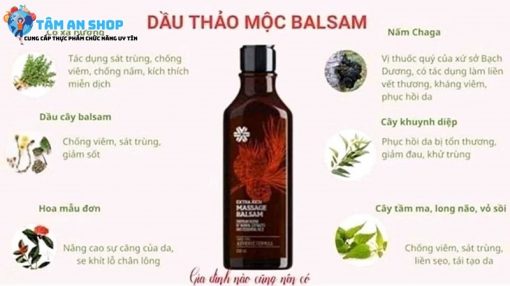 Các thành phần chính có trong Dầu Balsam Siberian