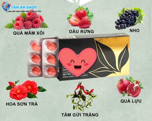 Hoa sơn trà có trong sản phẩm HRT