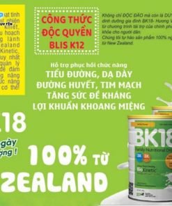 Thông tin về sữa bột BK18