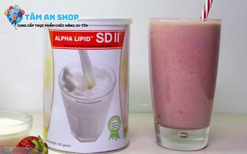Uống sữa non giảm cân Alpha Lipid SDII