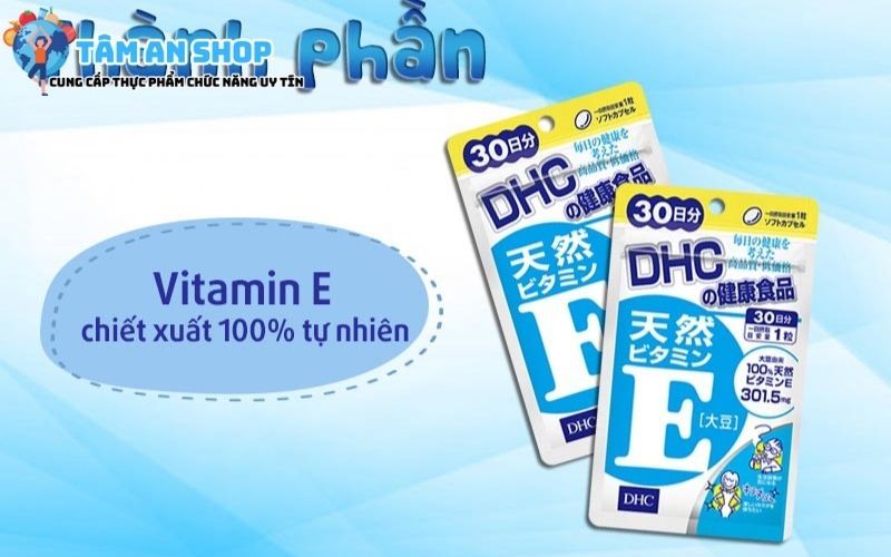 DHC Vitamin E Soybean 30 Days tổng hợp vitamin tự nhiên