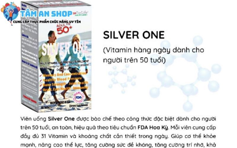 Viên vitamin Silver One Vitamins For Life cho người lớn