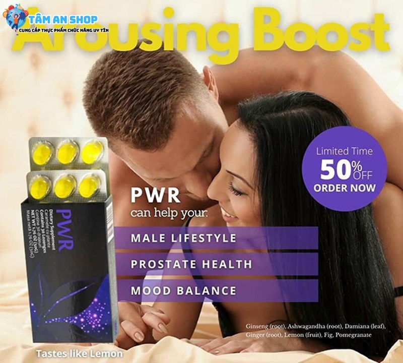 Viên ngậm PWR cải thiện sinh lý nam giới