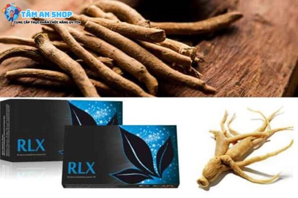 Sâm Ấn Độ có trong sản phẩm RLX