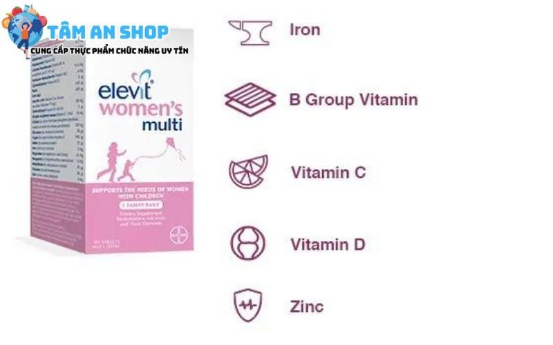 Viên vitamin tổng hợp Elevit Women’s Multi cho người lớn