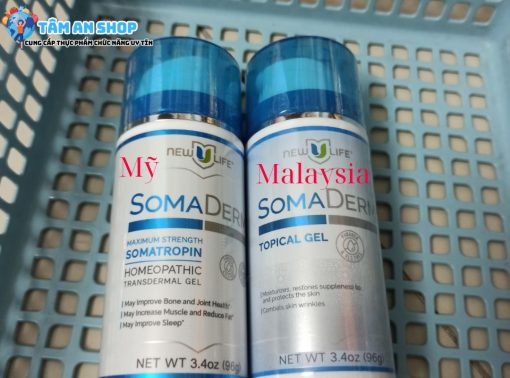 Phân biệt somaderm gel