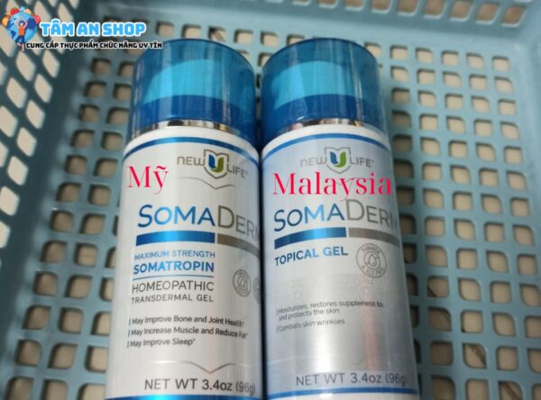 Phân biệt somaderm gel